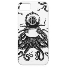 casque de plongée de Kraken de poulpe de Steampunk Étuis iPhone 5