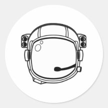 Casque d'espace d'astronaute autocollants