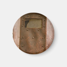 Casque rouillé de soudure magnets
