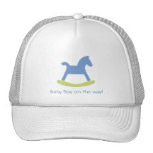 Casquette bleu et jaune de bébé de basculage de ch