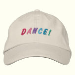 Casquette brodé multicolore 2 de danse casquettes brodées