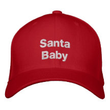 Casquette brodé par bébé de Père Noël Casquette De Baseball
