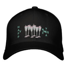 Casquette brodé par Champagne de bonne année Casquettes De Baseball Brodées