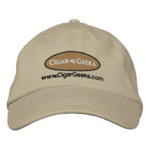 Casquette brodé par geeks de cigare avec le logo e casquettes de baseball brodées