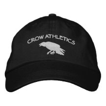 Casquette d'athlétisme de corneille casquette de baseball brodée