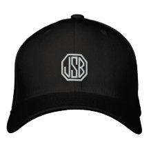 Casquette de baseball brodé par monogramme