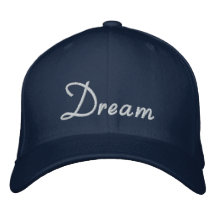 Casquette de baseball brodée par marine rêveuse
