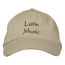 Casquette de baseball brodée par musique latine
