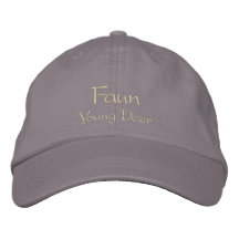 Casquette de baseball/chapeau brodés par faune