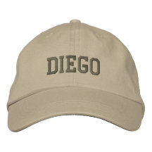 Casquette de baseball/chapeau brodés par nom de Di