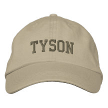 Casquette de baseball/chapeau brodés par nom de Ty