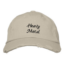 Casquette de baseball foncée brodée par métal lour