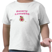 Casquette de baseball mignonne Beary de rose d'our T-shirts