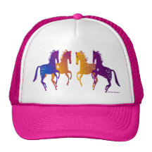 Casquette de baseball réglable de poneys indiens
