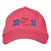 Casquette de la bonne année 2011 chapeaux brodés