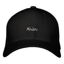 Casquette de noir de subordonné chapeaux brodés