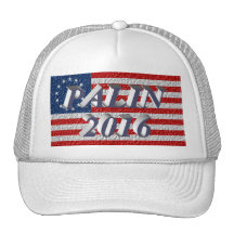 Casquette de PALIN 2016, 3D Bleu-Gris, Betsy Ross