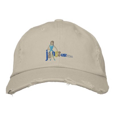 Casquette de pantalon en twill de Jane Casquettes Brodées Casquette de pantalon en twill de Jane Casquettes Brodées