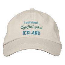 Casquette d'EYJAFJALLAJOKUL Chapeau Brodé