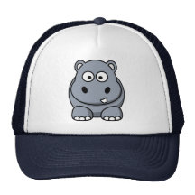 Casquette d'hippopotame de bande dessinée