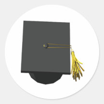 Casquette d'obtention du diplôme adhésif rond