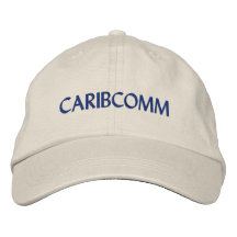 Casquette réglable de Caribcomm Chapeaux Brodés