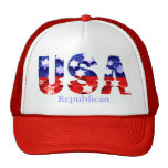 Casquette républicain de drapeau des Etats-Unis