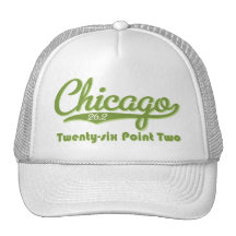 Casquette vert de marathon de Chicago 26,2