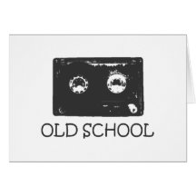 Cassette de vieille école ! carte de vœux