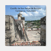 Castillo De San Felipe De Barajas Carthagène 1 Magnets
