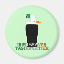 Castor irlandais drôle aimants