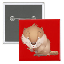 Castor timide badges