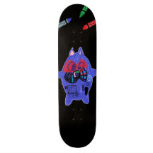 CAT DE CRAYON PLATEAUX DE SKATEBOARDS CUSTOMISÉS