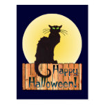 CAT de HALLOWEEN par SHARON SHARPE Carte Postale