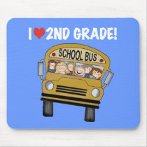 Catégorie d'amour d'autobus scolaire 2ème tapis de souris