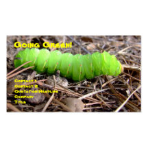 Caterpillar vert modèles de cartes de visite