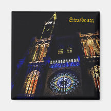 Cathédrale à Strasbourg, France Aimant Pour Réfrigérateur