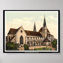 Cathédrale, Augsbourg, Bavière, Allemagne Affiches