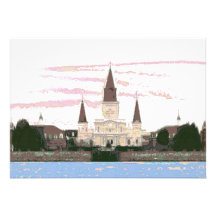 Cathédrale, carré de Jackson, la Nouvelle-Orléans Invitation Personnalisable