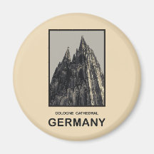 Cathédrale de l'Allemagne Cologne Aimants