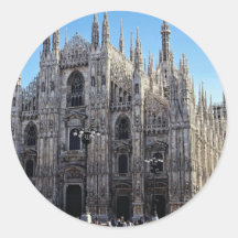 Cathédrale de Milan, Italie Adhésifs Ronds