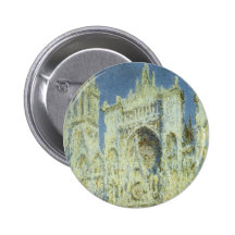 Cathédrale de Rouen, lumière du soleil occidentale Badge Avec Épingle