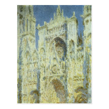Cathédrale de Rouen, lumière du soleil occidentale Cartes Postales