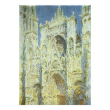 Cathédrale de Rouen, lumière du soleil occidentale Faire-parts