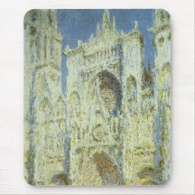 Cathédrale de Rouen, lumière du soleil occidentale Tapis De Souris