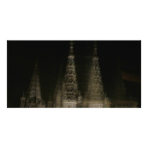 Cathédrale fantomatique cartes de vœux avec photo