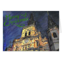Cathédrale la Nouvelle-Orléans Cartes De Vœux