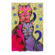 CatNStars Carte Postale