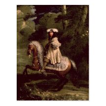 Cavalier dans le bleu cartes postales
