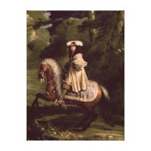 Cavalier dans le bleu impressions sur toile